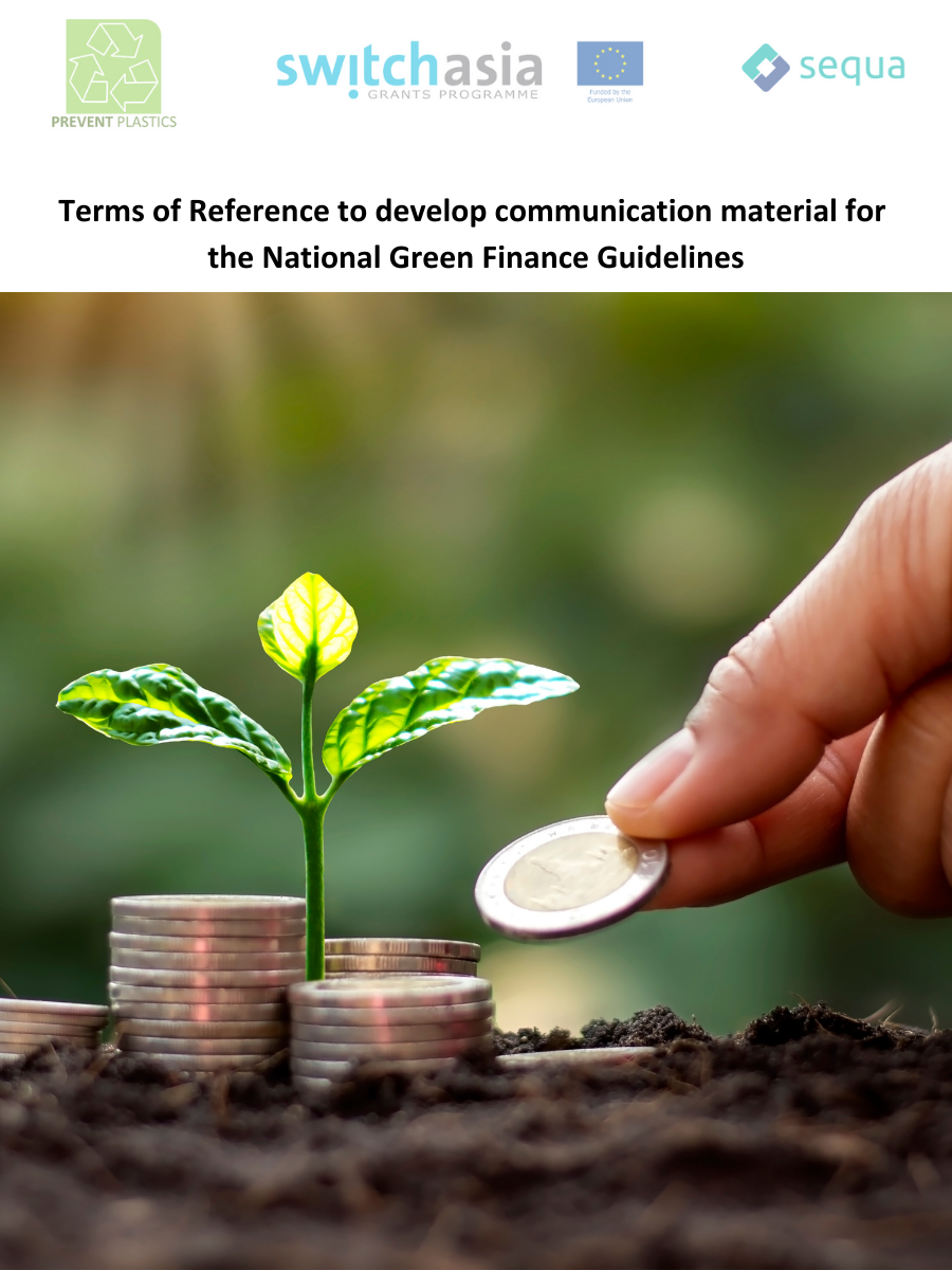 Terms of Reference to develop communication material for the National Green Finance Guidelines