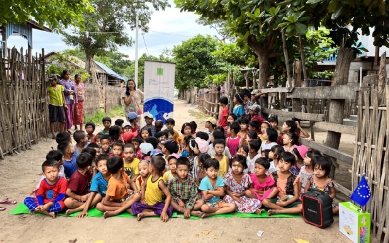 Environmental Awareness Session at Twin Nge Village, Mandalay