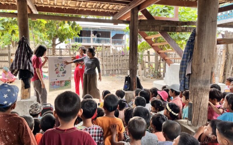Environmental Awareness Session at Twin Nge Village, Mandalay