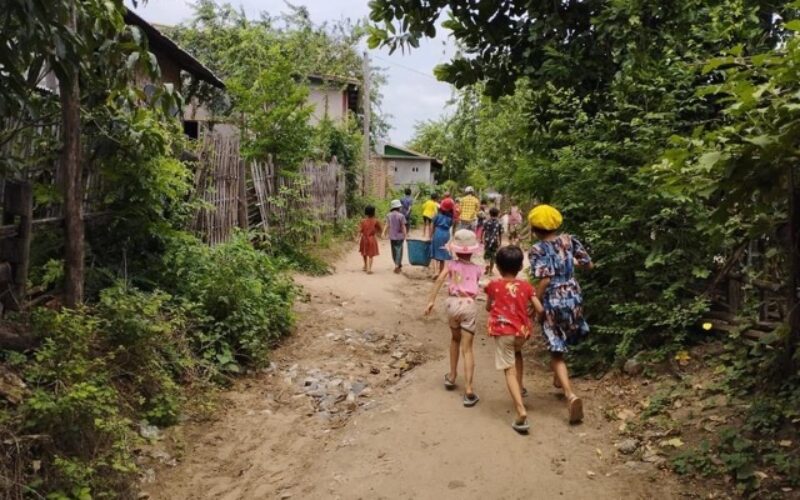 Environmental Awareness Session at Twin Nge Village, Mandalay