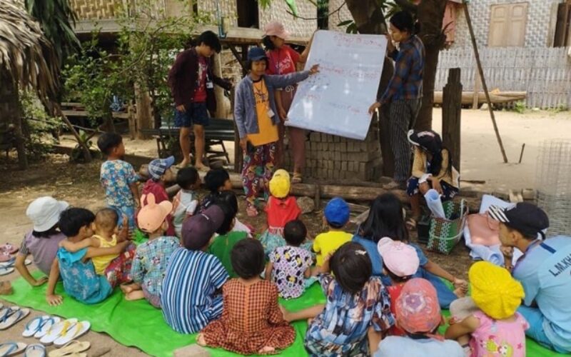 Environmental Awareness Session at Twin Nge Village, Mandalay